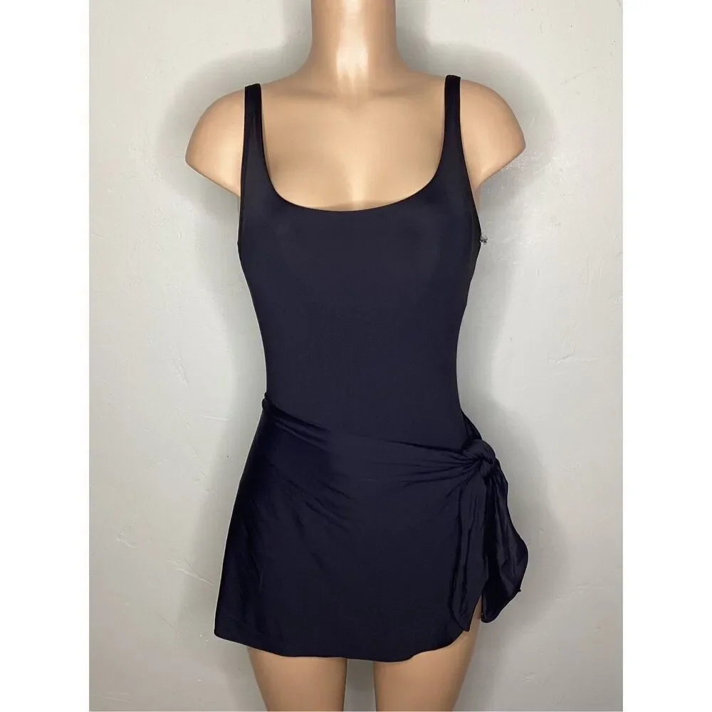 New. Coco Reef black skirted one piece. Size 16 Retails $152 - Picture 2 of 10